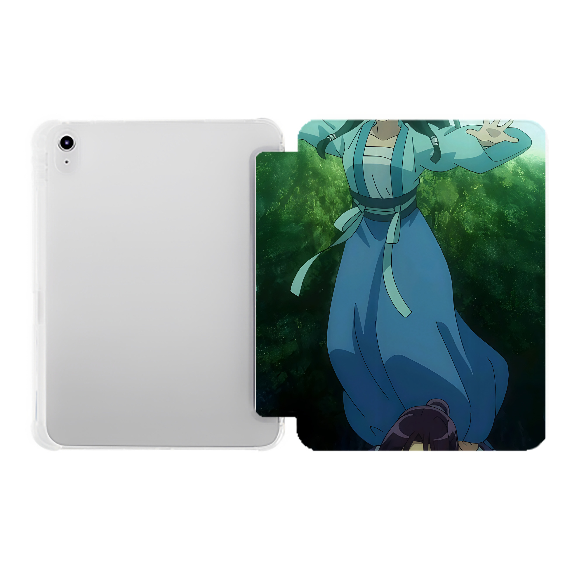 （画像用） 薬屋のひとりごと The Apothecary Diaries IPad ケース ペン収納付き 三つ折りスタンド PUレザー×シリコン 対応機種9.5/10.5/10.9インチ